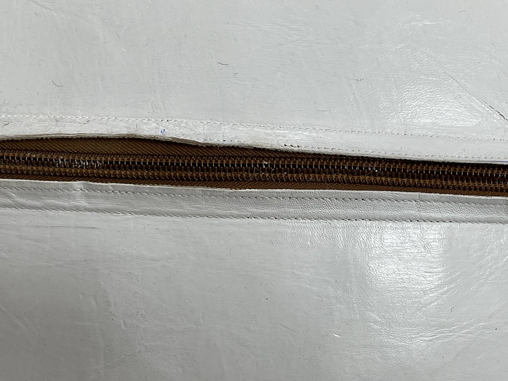 Moroccan ottoman pouf - Snowy Summit