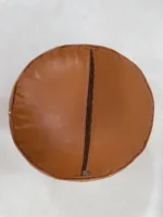 Moroccan ottoman pouf - Saffron Surprise