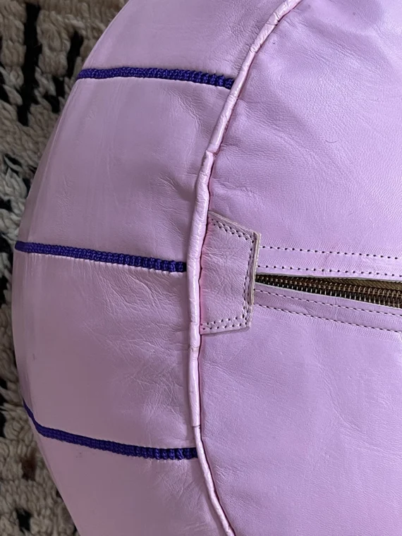 Moroccan ottoman pouf - Pink Glamour